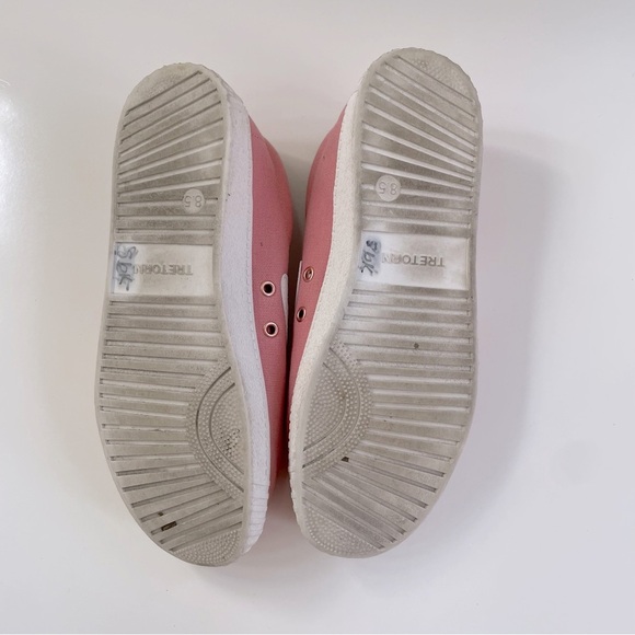 TRETORN Women's Pink White Gold Nylite Canvas Sneakers Size 8.5 - Picture 7 of 8